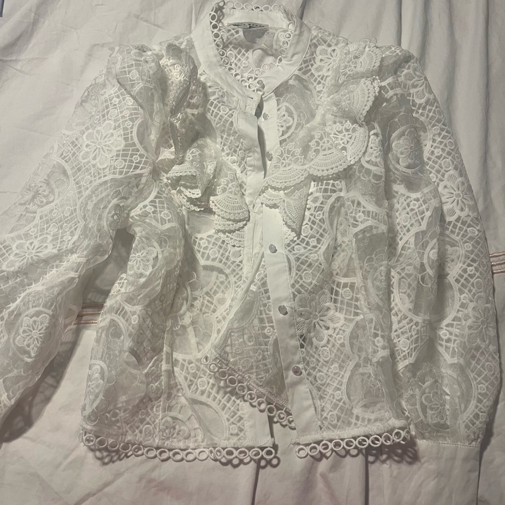 Hunter Monde White Blouse